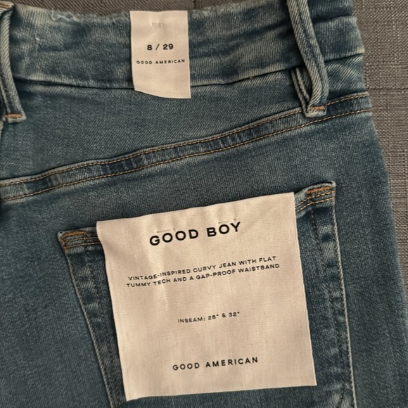 NWOT Good American Raw Hem Good Boy Jeans Size 8 - Picture 4 of 6